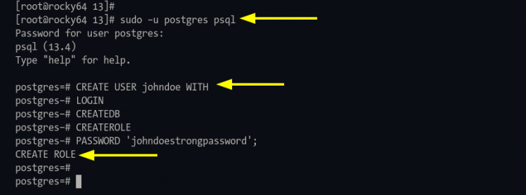 Crear un nuevo usuario PostgreSQL