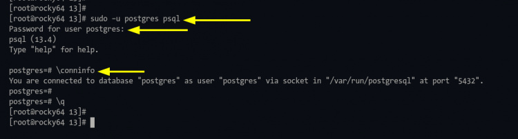 Verificar la autenticidad de PostgreSQL con el comando psql