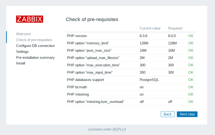 comprobar prerrequisitos
