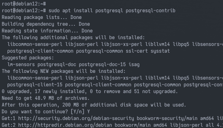 instalar postgresql