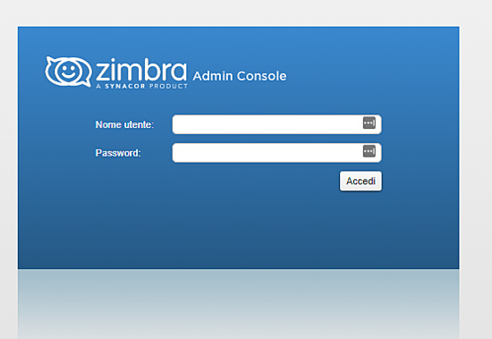 Consola de administración de Zimbra