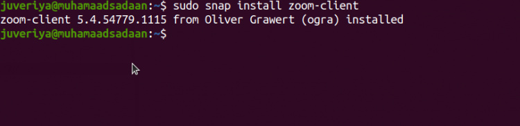 zoom-client snap install
