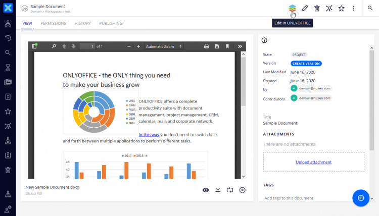 Activar Nuexo en ONLYOFFICE