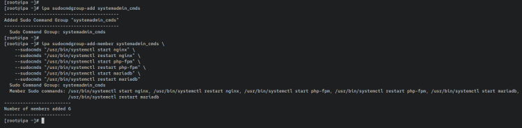 añadir comandos al grupo de comandos sudo