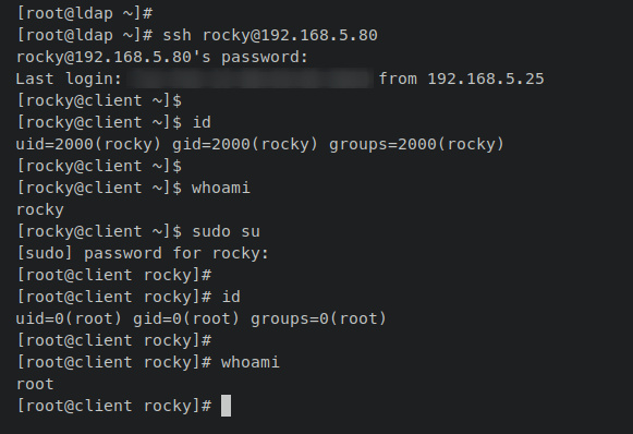 verificar la integración de sudoers en el servidor OpenLDAP