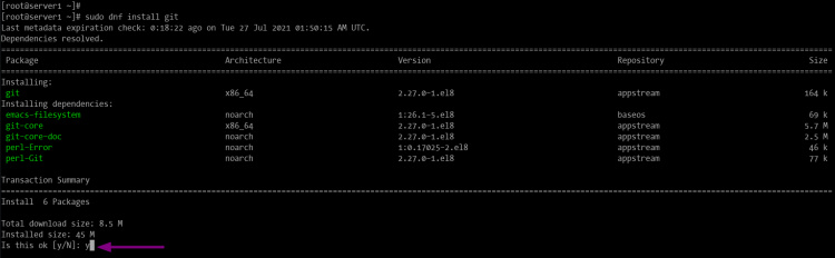 Instalar Git en CentOS