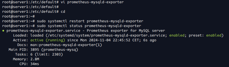 setup prometheus-mysql-exporter