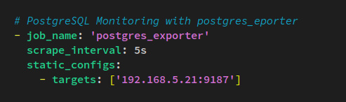 añade postgres_exporter a prometheus