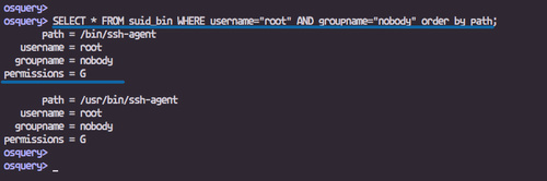 Lista de archivos SUID