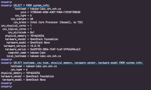 Mostrar los detalles del hardware del sistema