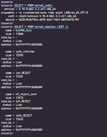 obtener detalles sobre el Kernel Linux utilizado