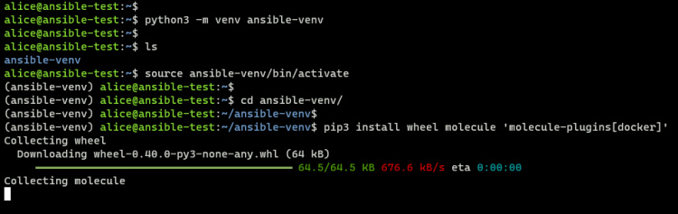 instalar molécula y controlador docker