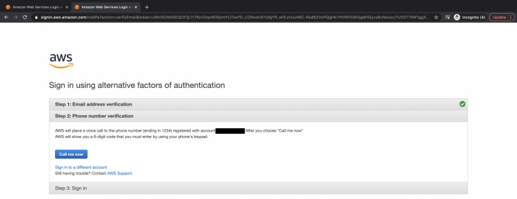 Página Llámame ahora