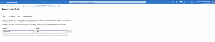 Revisar la configuración y crear una instantánea