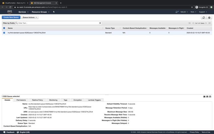 Crear una nueva COLA