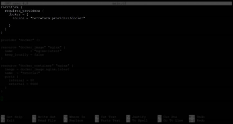 vista previa de la sección de terraformación