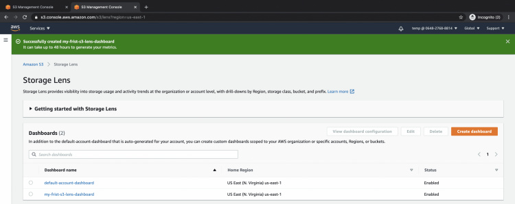 Primer cuadro de mandos de la Lente S3