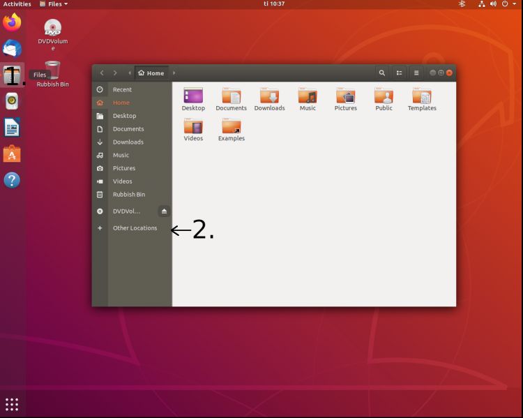 Conecta el Administrador de Archivos de GNOME o el Explorador de