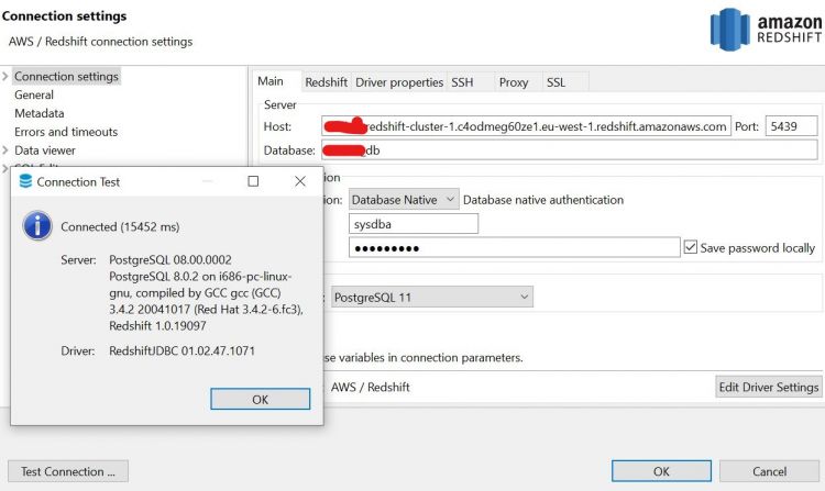 Cliente DBeaver Redshift