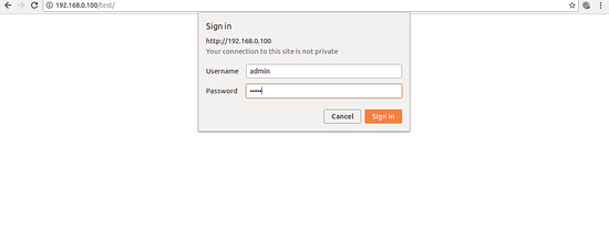 Nginx con http basic auth