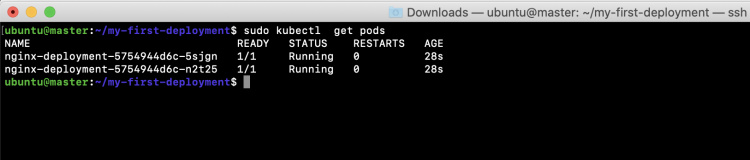 kubectl obtener pods