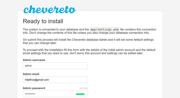 Instalar Chevereto