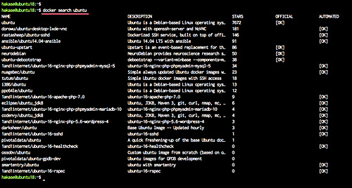 Buscar imagen docker