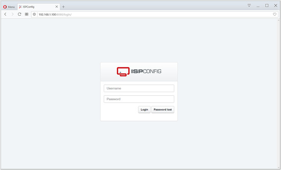 Inicio de sesión de ISPConfig en Ubuntu 18.04 LTS