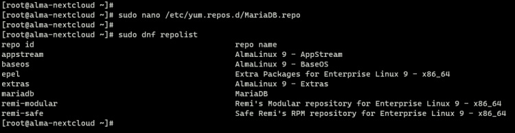 añadir repositorio mariadb