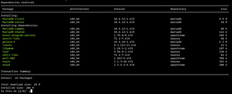 instalación de mariadb 10.6