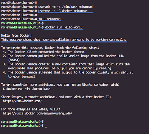 Añadir usuario y probar el usuario