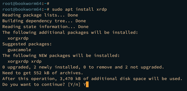 instalar xrdp