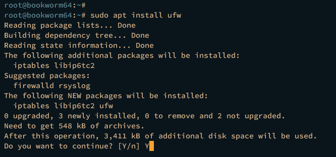 instalar ufw