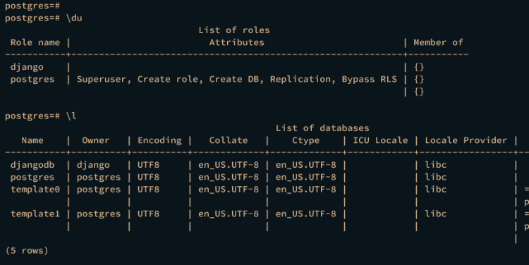 comprobar base de datos y usuario