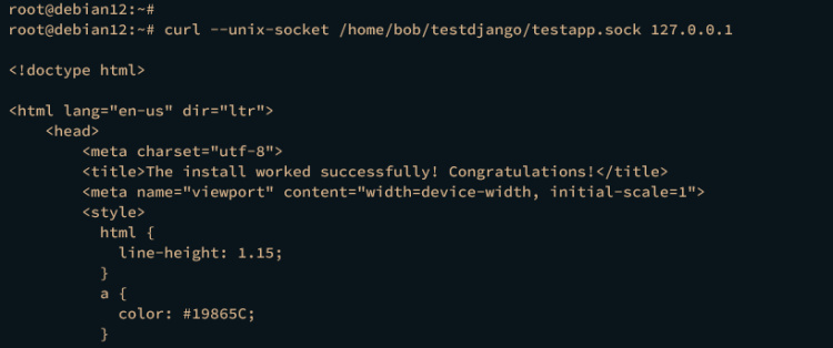 comprobación de django en supervisor