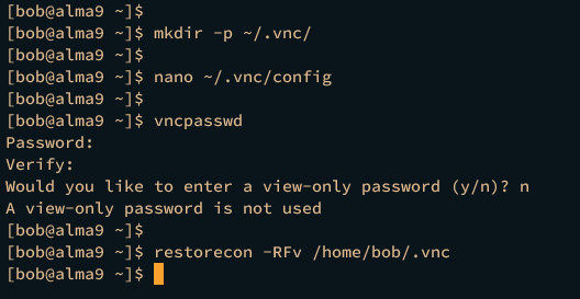 configurar servidor vnc