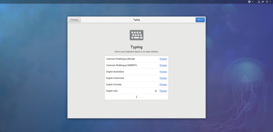 Elige la disposición del teclado