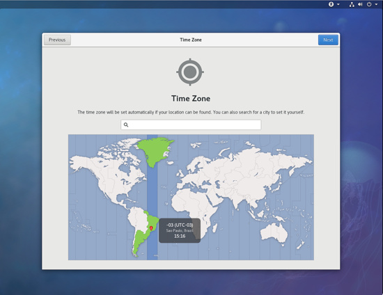 Elige la zona horaria