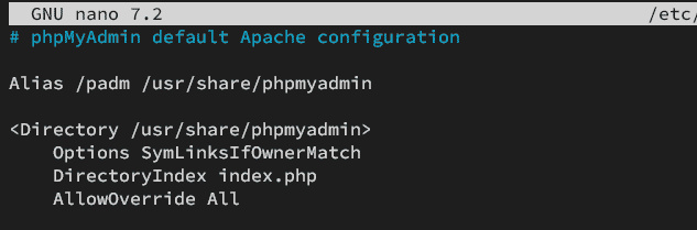 phpmyadmin seguro