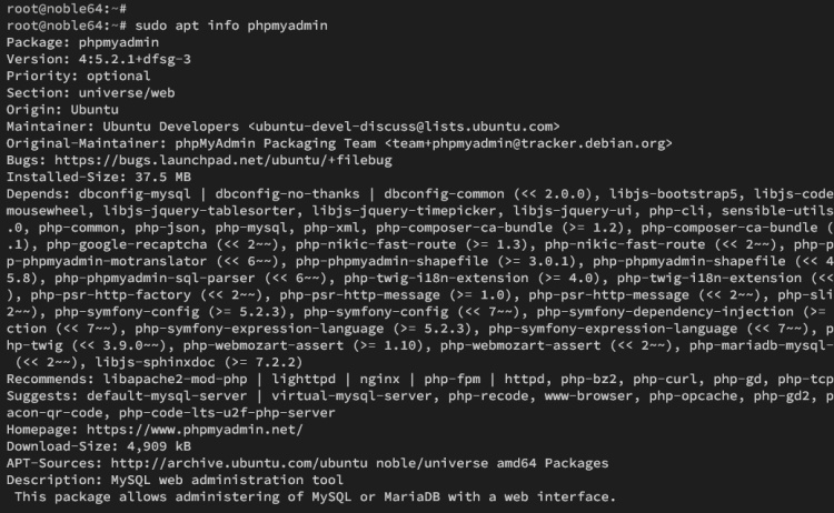 instalar phpmyadmin