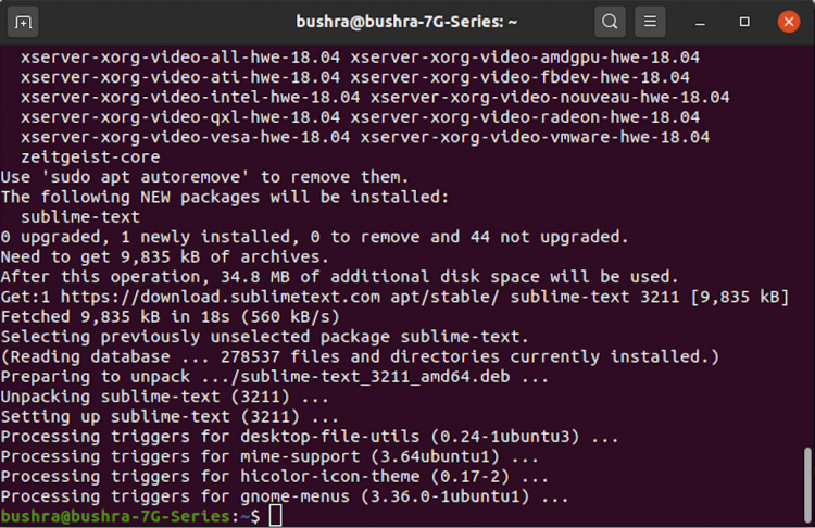 Instalación del editor Sublime Text