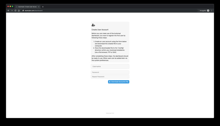 Crear un sitio web en Automad