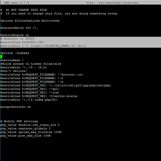 Configuración de la reescritura
