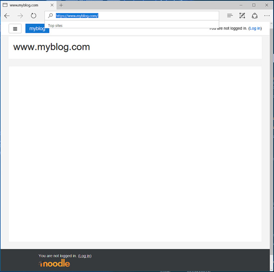 Frontend de Moodle