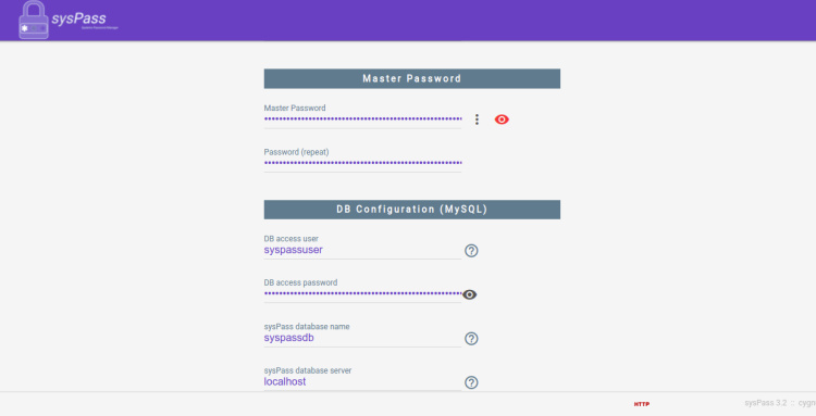 Contraseña maestra sysPass