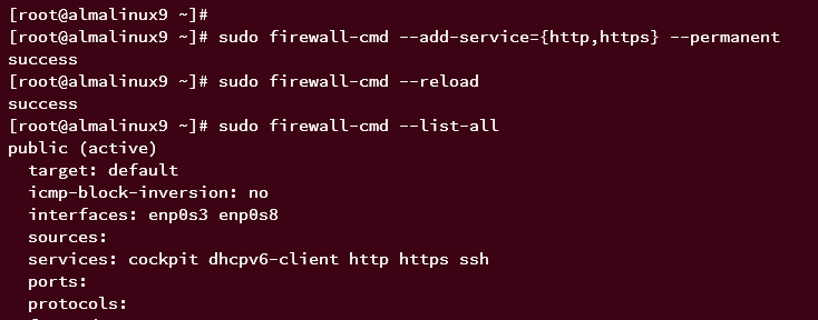 configurar firewalld