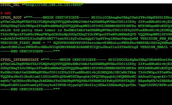 Configuración del lemur