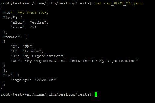 Configuración de la PKI de la CFSSL
