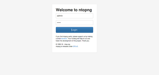 Acceder a Ntopng