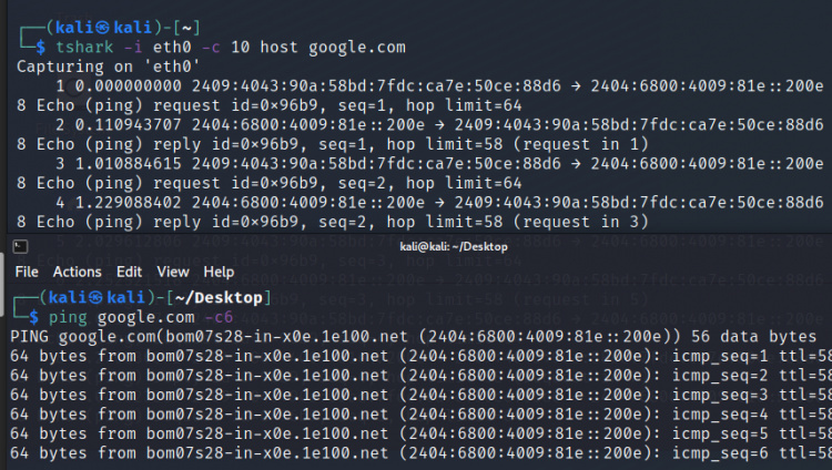 Especificar un host para TShark